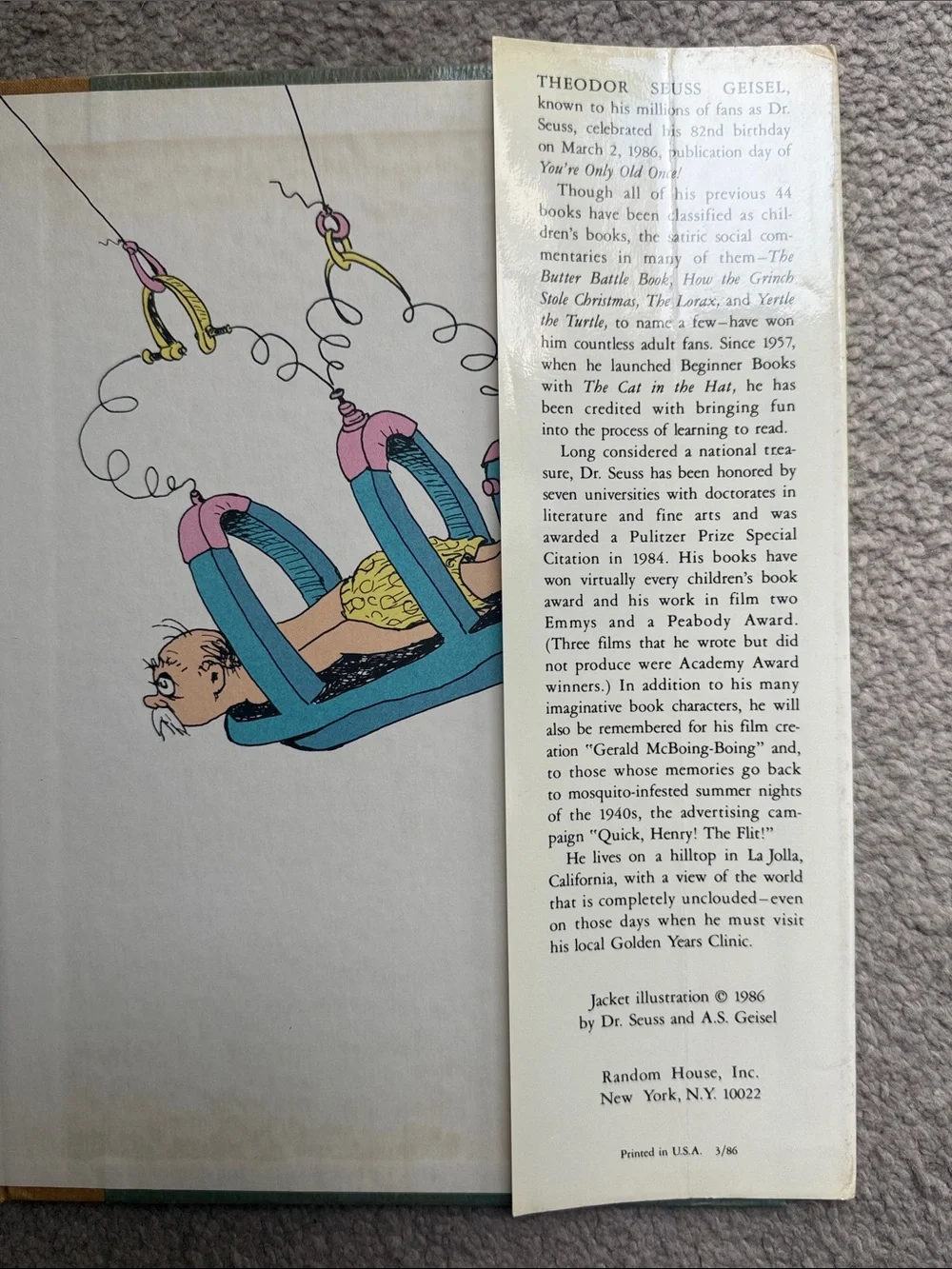 Vintage “You're Only Old Once!” By Dr. Seuss
